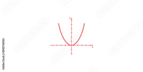 Parabola Graph Logo in Math.