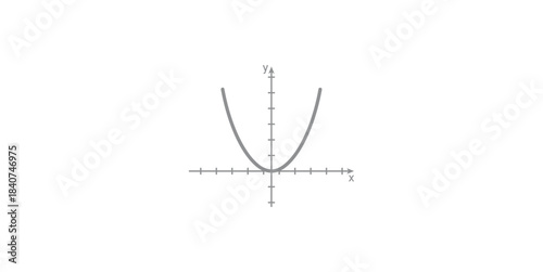 Parabola Graph Logo in Math.