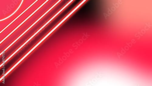 neon red white lines with red, black, and white blur gradient as background and wallpaper