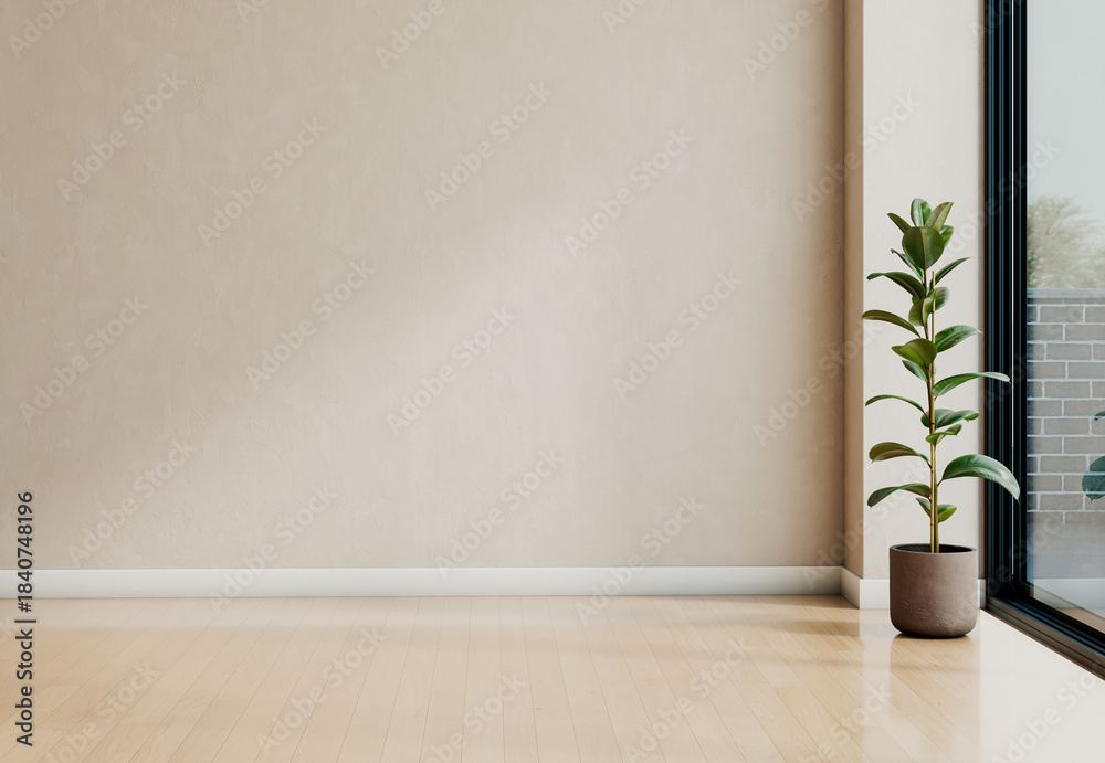 Obraz premium Large luxury modern bright interiors Living room mockup illustration 3D rendering image