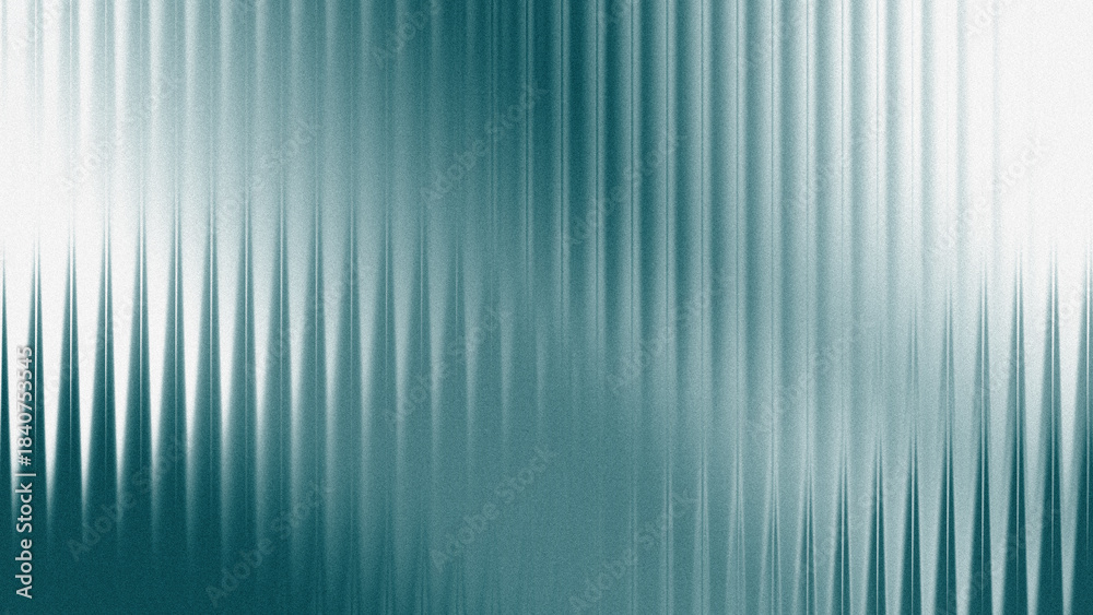 Obraz premium Abstract teal and white gradient background with modern dynamic vertical lines texture