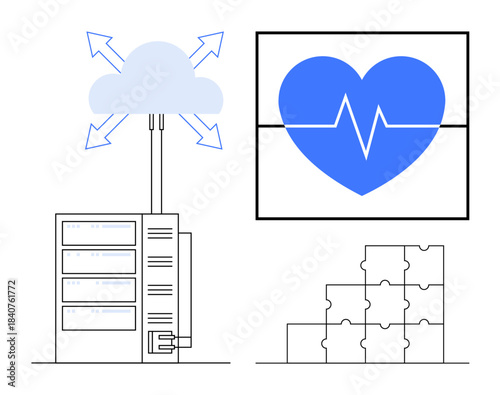 Cloud computing. Cloud computing connects data servers with healthcare systems for faster information exchange. Cloud computing streamlines workflows and enhances connectivity. For IT, healthcare