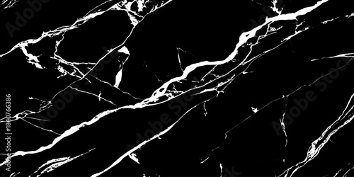 "High-detail black marble background with dramatic white veins, perfect for elegant branding, high-end packaging, interior visualization, website headers, and modern creative projects."