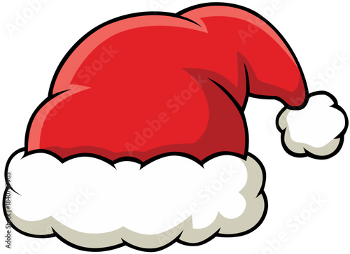 Santa Claus Christmas Hat Vector Illustration