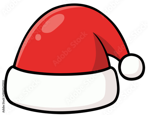 Santa Claus Christmas Hat Vector Illustration