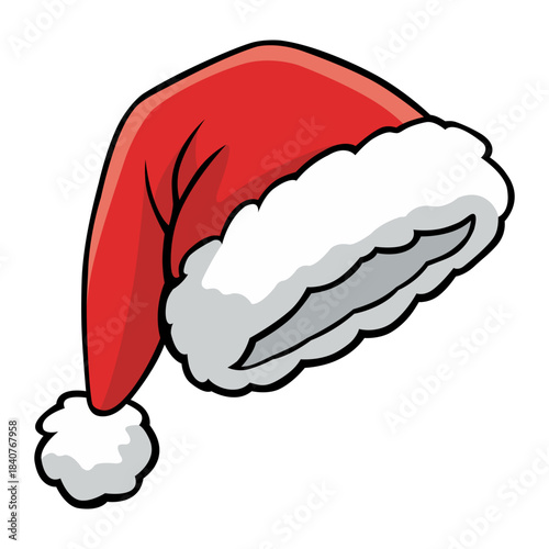 Santa Claus Christmas Hat Vector Illustration
