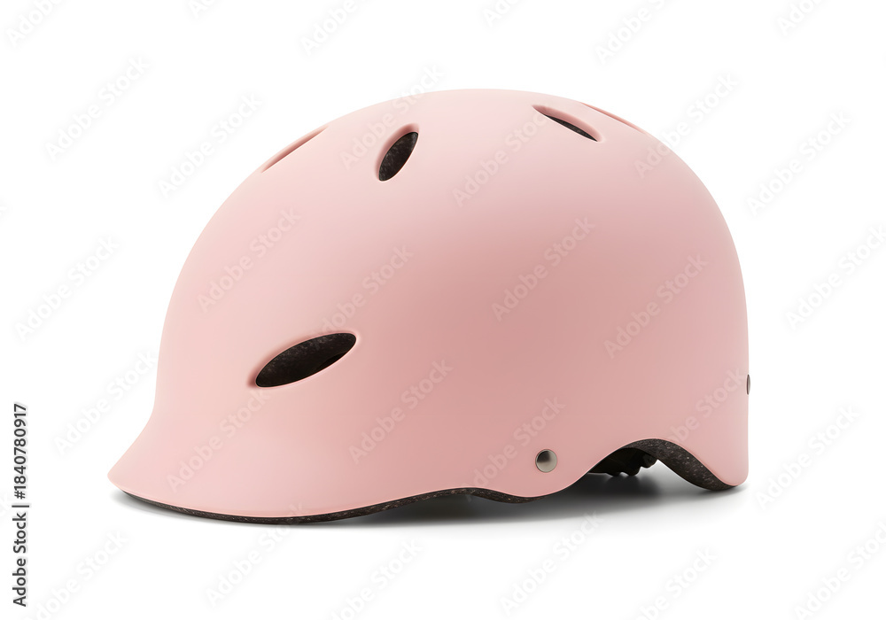 Fototapeta premium Pink bicycle helmet for safety