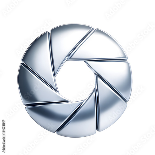 Metallic Camera Aperture Icon