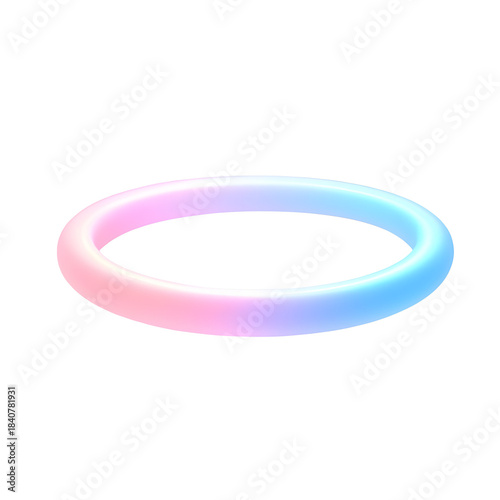 Neon Circle Loop Shape Icon