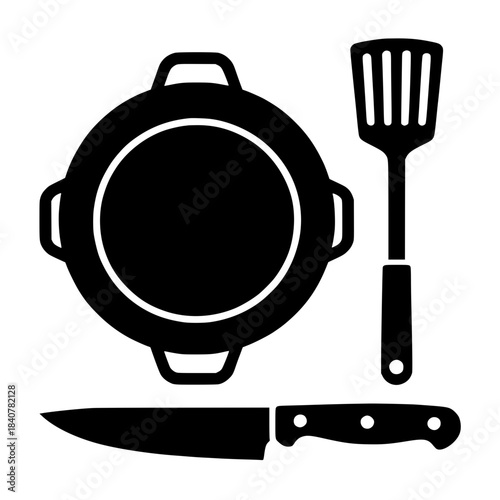 set of kitchen utensils