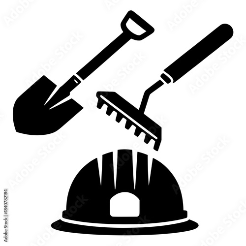 building tools icon set illustration 