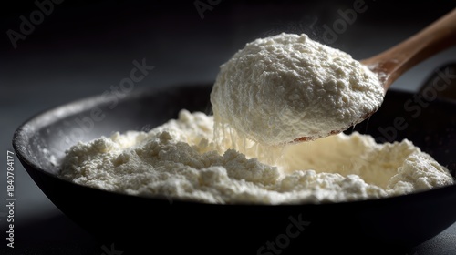 Fresh Ricotta Cheese Spoon - Italian Recipe, Cooking, Food