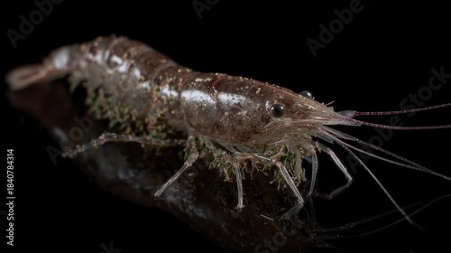 Glass Shrimp Macro, Freshwater Aquarium Pet, Invertebrate