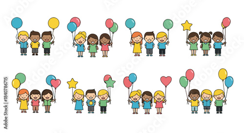 People walking and socializing in autumn park scenes