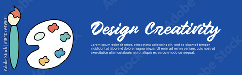 creative design education art painting concept