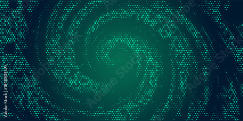 Green Matrix Digital Data Flow Vector Background. Big Data Technology Lines. Data Transmission Concept. High Speed Internet. Information Matrix Flow in Virtual Reality Cyberspace. Vector Illustration.