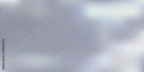 Vector ribbed glass texture background. Blue white grey purple ribbed glass. Mesh gradient. acrylic ribbed bath surface. Reeded glass background semitransparent overlay