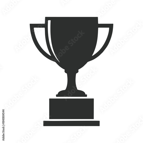 gold cup isolated on white