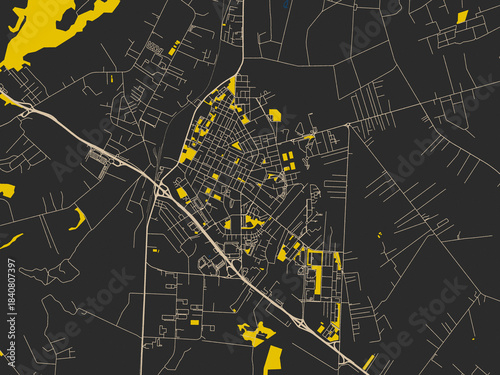 Photos Abstract city map of Aprilia, Italy
