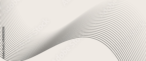 Abstract vector background with black wavy lines. vector. eps 10