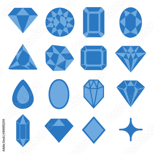 Sparkling Array of Gems: A stunning visual showcase of assorted gemstones, each precisely cut and polished to perfection, radiating brilliance and allure. 