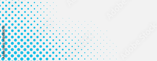 Blue dots on light gray background abstract circles