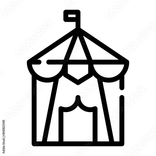 circus line icon