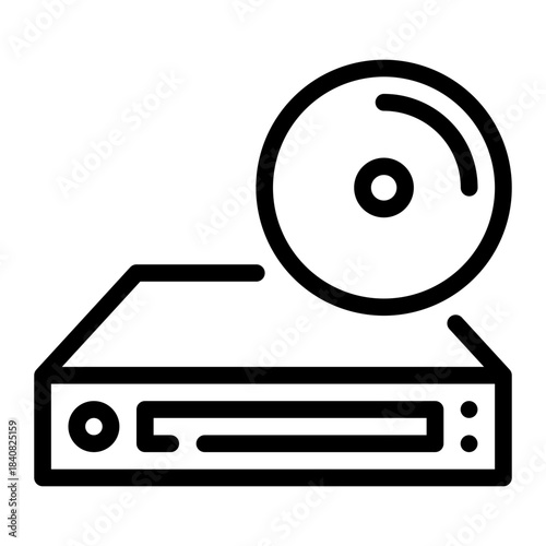 dvd line icon