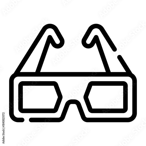 glasses line icon