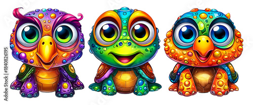 Wallpaper Mural Colorful Robot Pets in Playful Companion Concepts for Sustainable Future Designs Torontodigital.ca