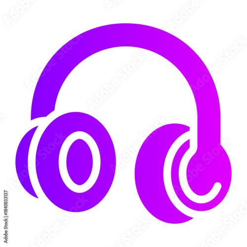 headphones gradient icon