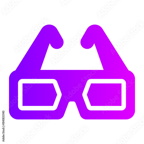 glasses gradient icon