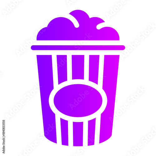 popcorn gradient icon