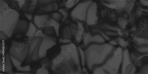 dark grey halftone and grunge pattern. Retro comic gradient background. dark grey dotted texture overlay. Cartoon pop art faded gradient pattern. backdrop for poster, banner, advertisement, event
