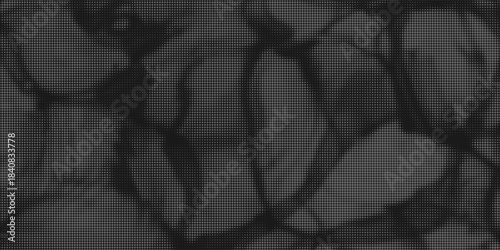 dark grey halftone and grunge pattern. Retro comic gradient background. dark grey dotted texture overlay. Cartoon pop art faded gradient pattern. backdrop for poster, banner, advertisement, event