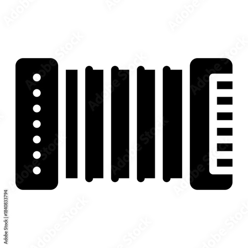 accordion glyph icon