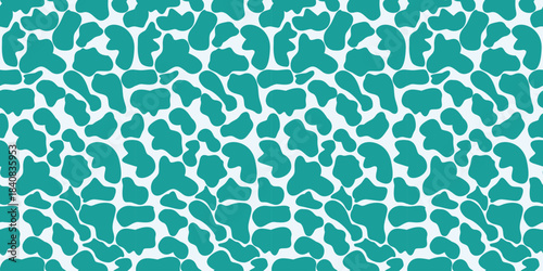 Seamless vector pattern, blue leopard print for wallpaper and textile design.