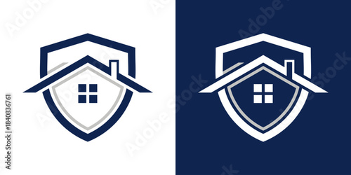roof home and shield logo