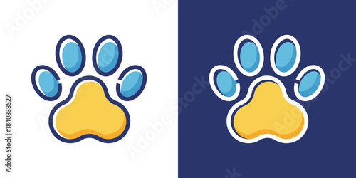  pet logo design concept. 