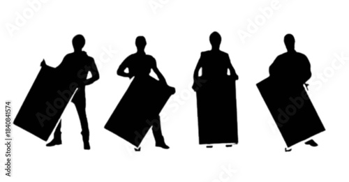 Cowboy Silhouette Tipping Hat Icon – Western Greeting Symbol