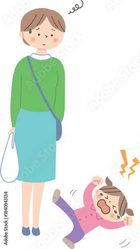 子どものイヤイヤ期に困るお母さん