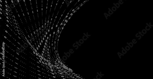 Abstract Waving Dotted Pattern  Digital Technology Background