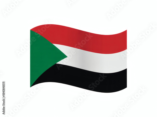 Free Download Waving Sudan flag symbolizes national pride and unity, a vibrant emblem of Sudanese identity and patriotism - GFXLoad