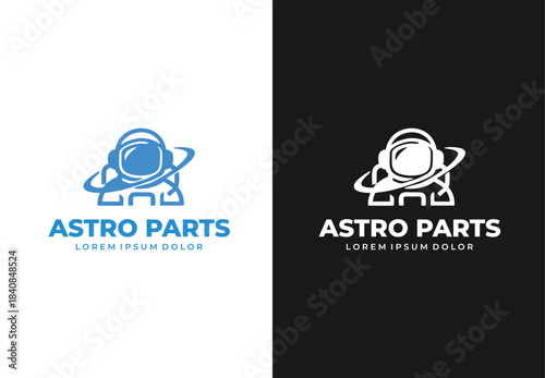 Astronaut concept logo design for your branding and identity