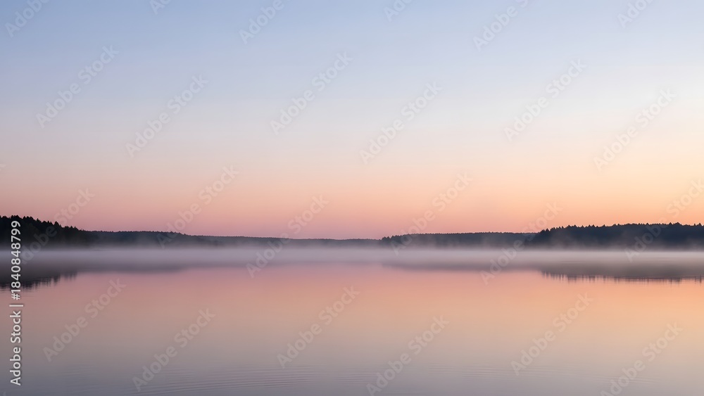 Fototapeta premium sunrise over the lake