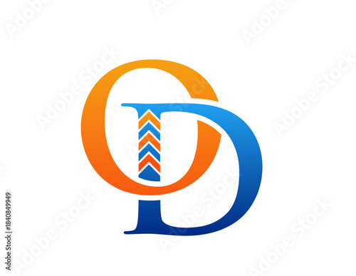 Od monogram logo,od financial logo,od letter logo,od initial logo