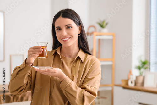 Young woman with Turkish te...