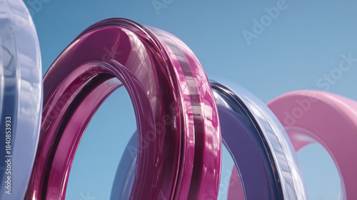 Colored Loops in Outdoor Sculpture