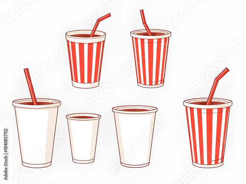 takeout soda cup, drink container clipart, soda cup cartoon vector, soft drink takeaway, beverage packaging illustration, fizzy cola icon, soda drink outline art, fast food drink cartoon, paper cup wi