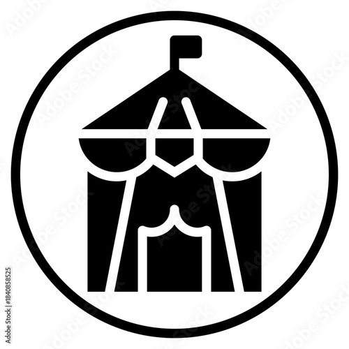 circus glyph icon
